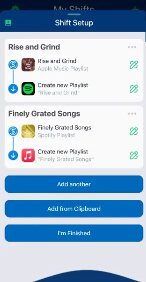 انتقال پلی لیست اسپاتیفای به اپل موزیک از طریق برنامه  SongShift 